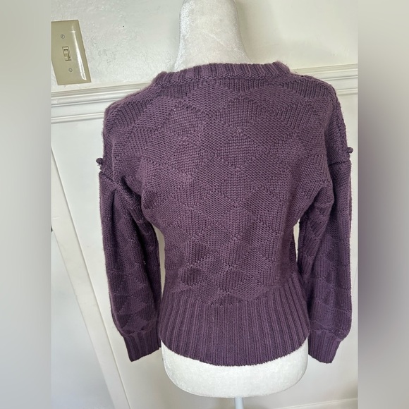 Joie Astrid full Wool Crew Neck Sweater in Purple size XS NEW WITH TAG - Picture 3 of 9